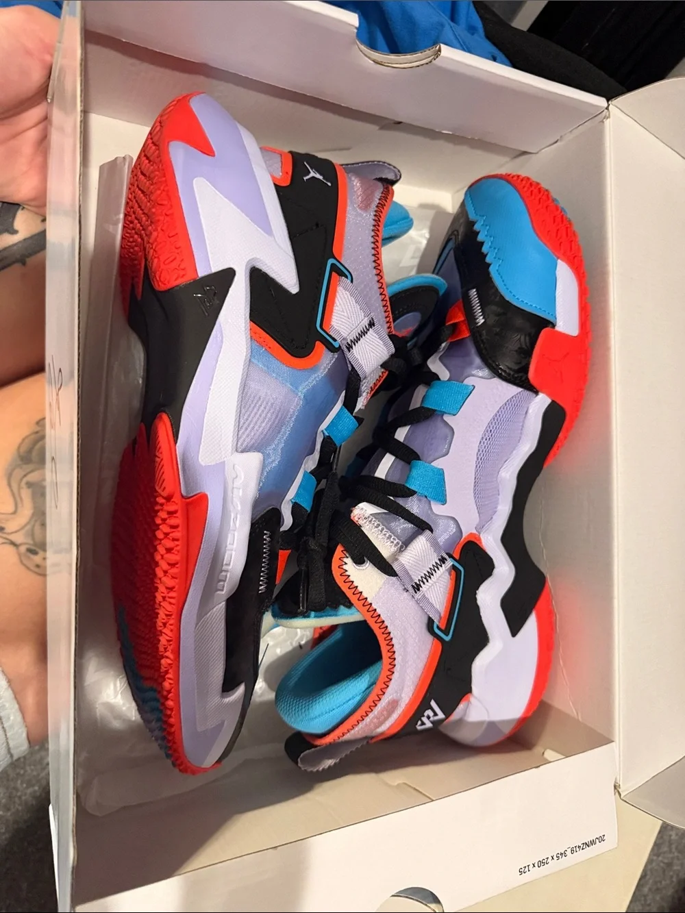 Jordan Why Not .5  Multicolor Sneakers -red/orange, Blue, Black